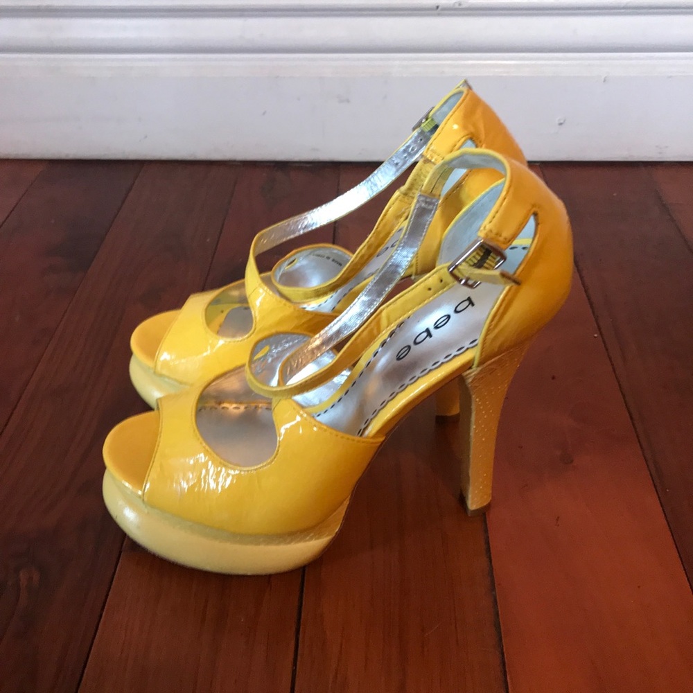 Yellow Bebe Platforms 7